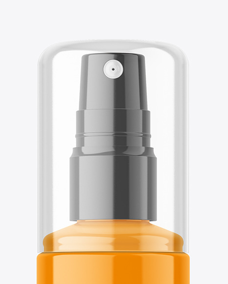 Glossy Spray Bottle Mockup Glossy Spray Bottle Mockup