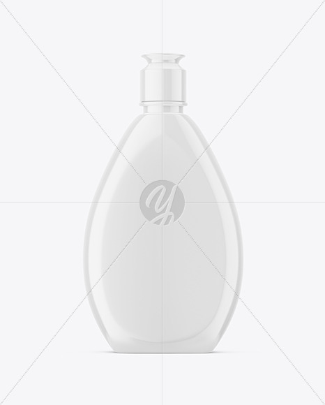 Glossy Plastic Bottle Mockup