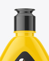 Glossy Plastic Bottle Mockup