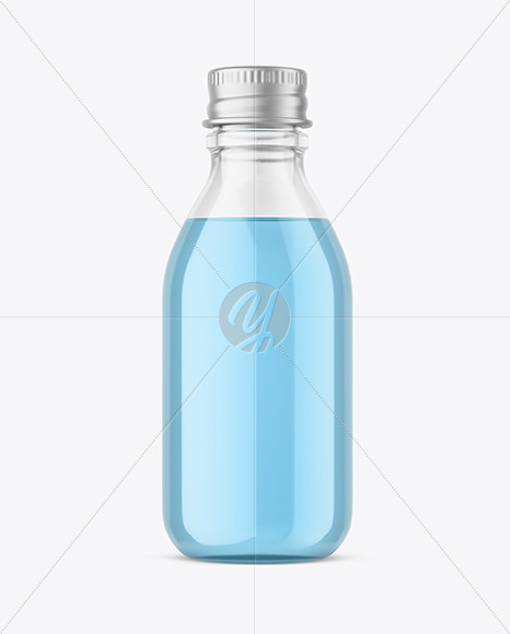 Clear Glass Bottle Mockup