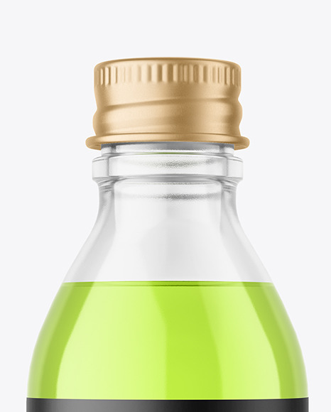 Clear Glass Bottle Mockup