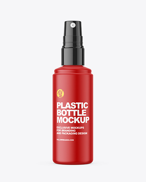 Matte Spray Bottle Mockup