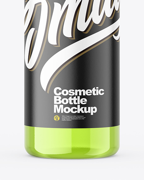Clear Plastic Cosmetic Bottle Mockup Clear Plastic Cosmetic Bottle Mockup