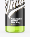Clear Plastic Cosmetic Bottle Mockup Clear Plastic Cosmetic Bottle Mockup