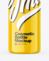 Glossy Plastic Cosmetic Bottle Mockup Glossy Plastic Cosmetic Bottle Mockup