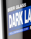 Dark Lager Beer Glass Mockup