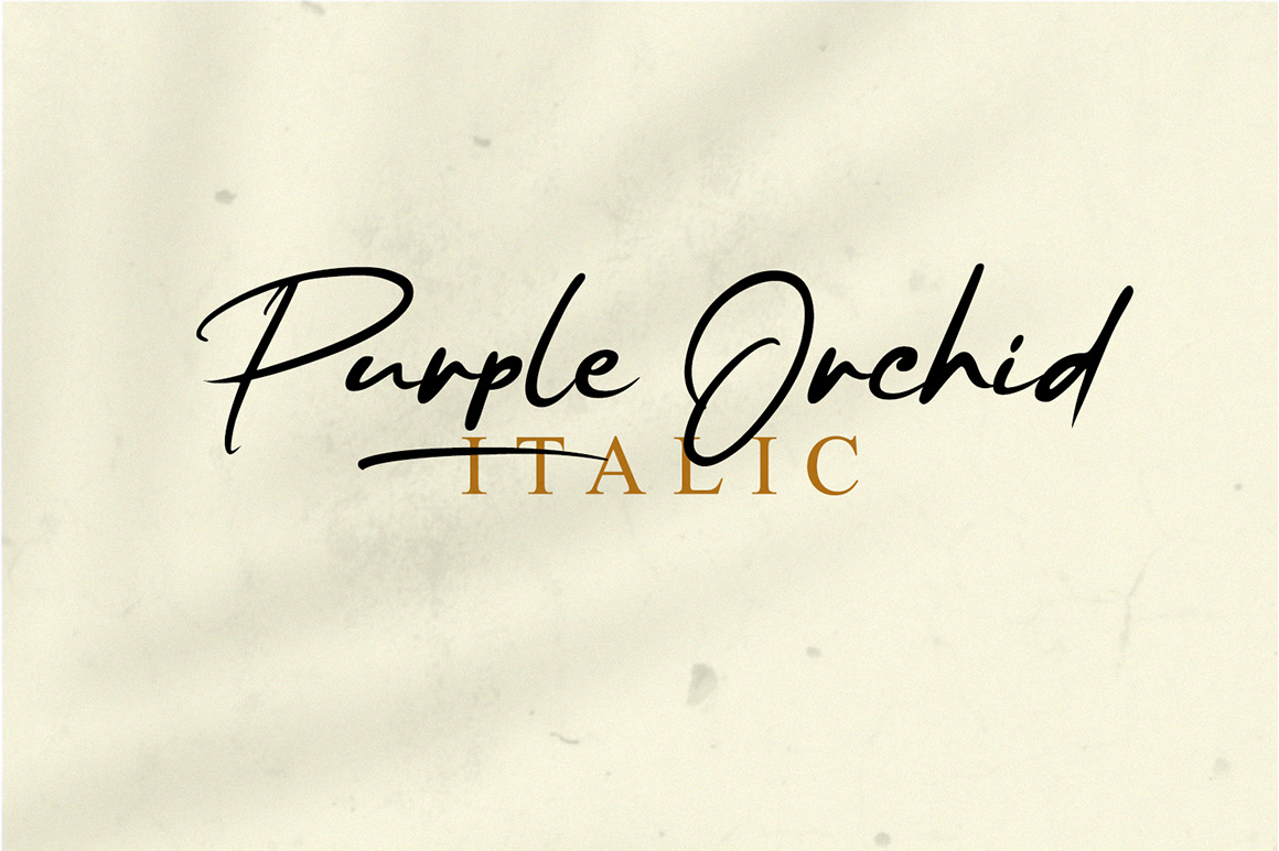 Purple Orchid Font Purple Orchid Font