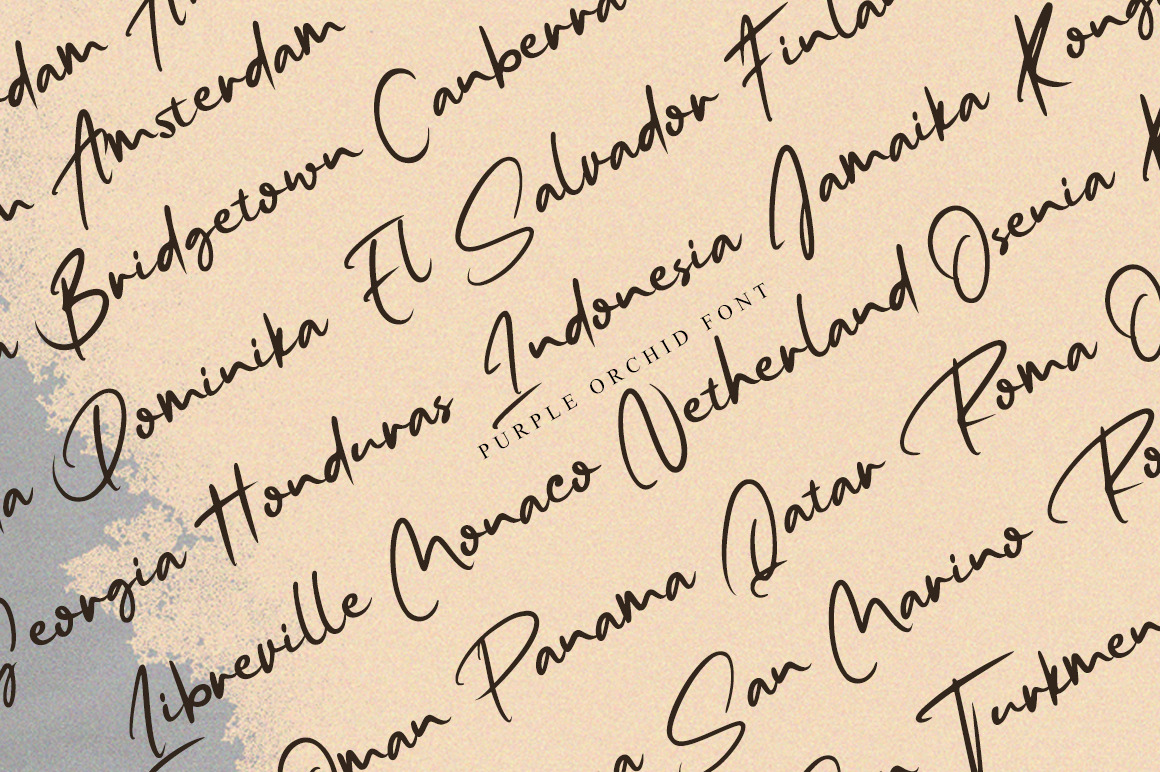 Purple Orchid Font Purple Orchid Font