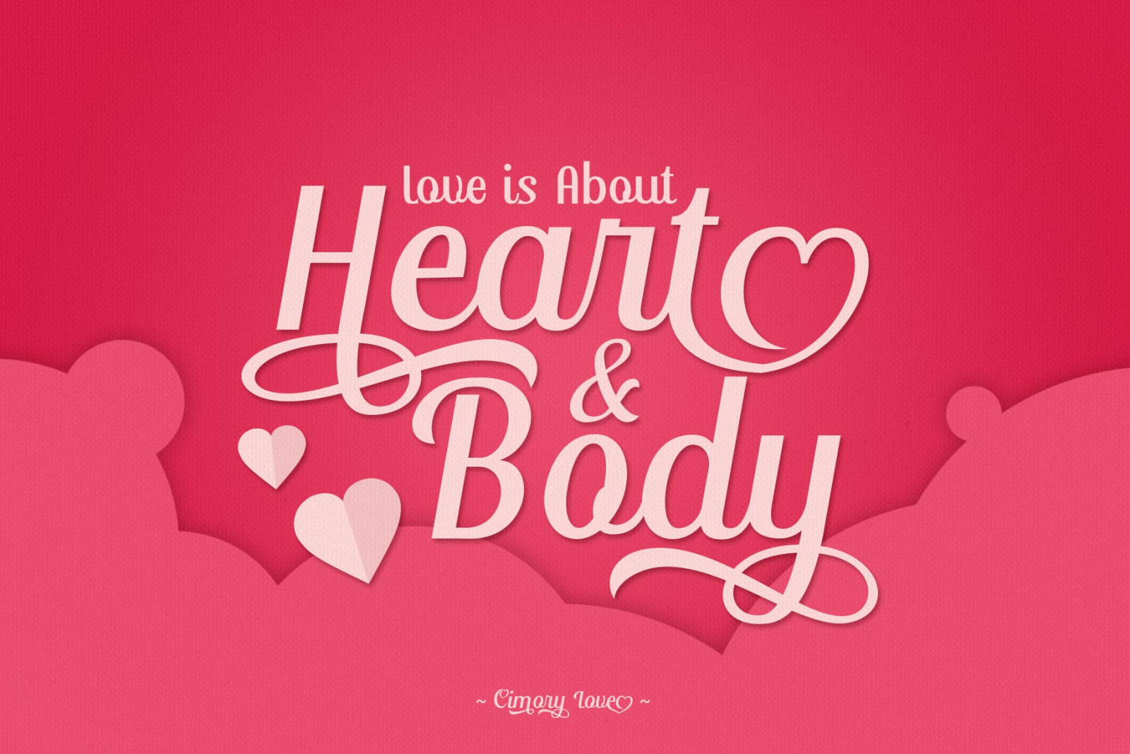 Cimory Love Typeface Cimory Love Typeface