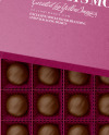 Kraft Paper Box of Chocolate Sweets Mockup