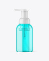 Color Plastic Cosmetic Bottle with Pump Mockup