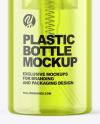 Color Plastic Cosmetic Bottle with Pump Mockup Color Plastic Cosmetic Bottle with Pump Mockup