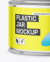 Clear Glass Cosmetic Jar Mockup