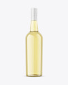 Clear Glass White Wine Bottle Mockup