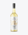 Clear Glass White Wine Bottle Mockup