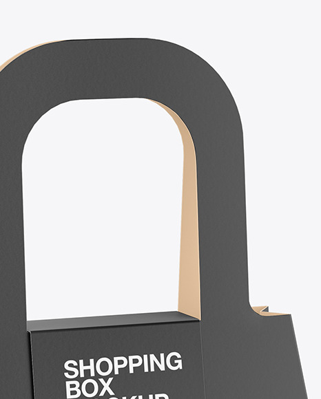 Rigid Shopper Box Mockup