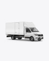 Box Truck Mockup - Half Side View
