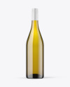 Antique Green Glass White Wine Bottle Mockup