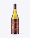 Antique Green Glass White Wine Bottle Mockup Antique Green Glass White Wine Bottle Mockup