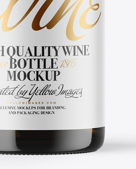 Antique Green Glass White Wine Bottle Mockup Antique Green Glass White Wine Bottle Mockup