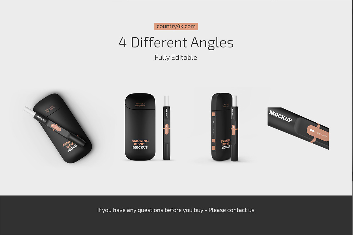 Matte Smoking Device Mockup Set Matte Smoking Device Mockup Set