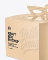 Octagonal Kraft Box w/ Handle Mockup