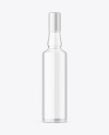 Clear Glass Vodka Bottle Mockup