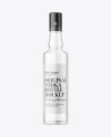 Clear Glass Vodka Bottle Mockup