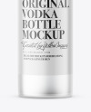 Frosted Glass Vodka Bottle Mockup Frosted Glass Vodka Bottle Mockup