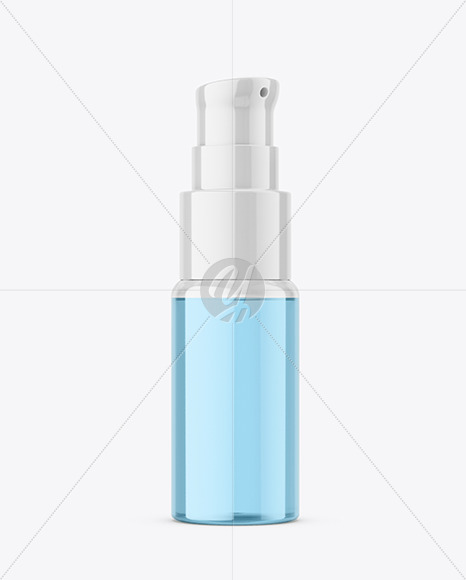 Clear Plastic Airless Bottle Mockup Clear Plastic Airless Bottle Mockup