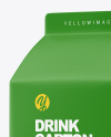 Matte Drink Carton Pack Mockup