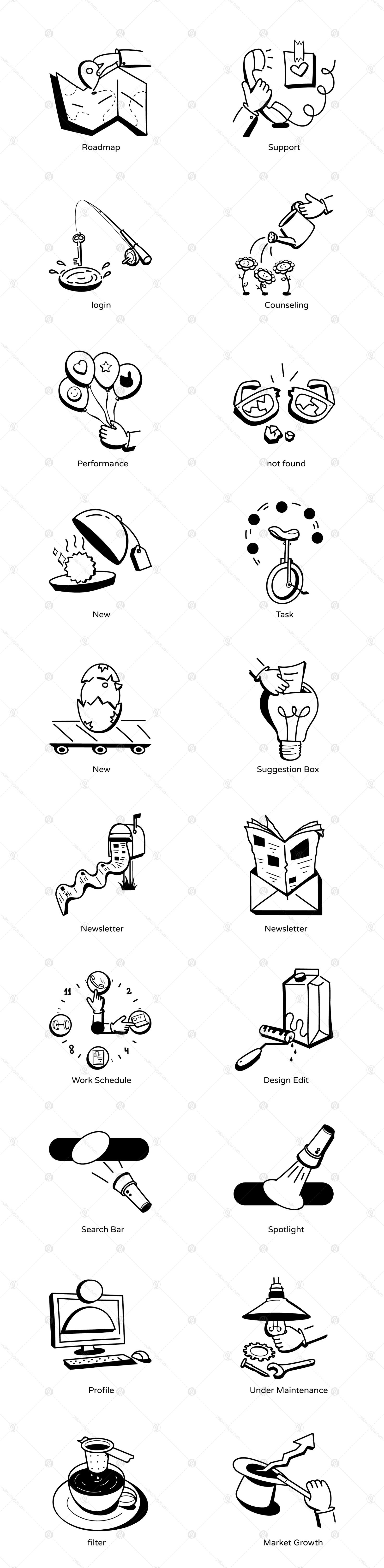 100 Web Services Illustrations 100 Web Services Illustrations