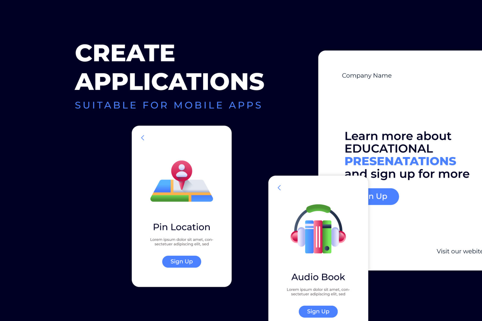 100 E-learning Vector Icons