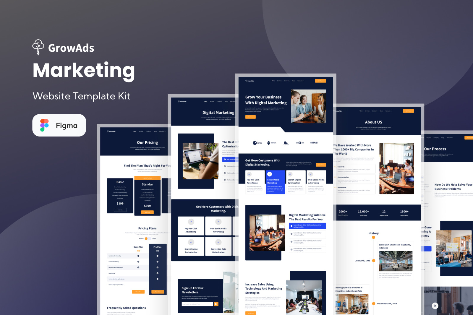 GrowAds - Marketing Website Template