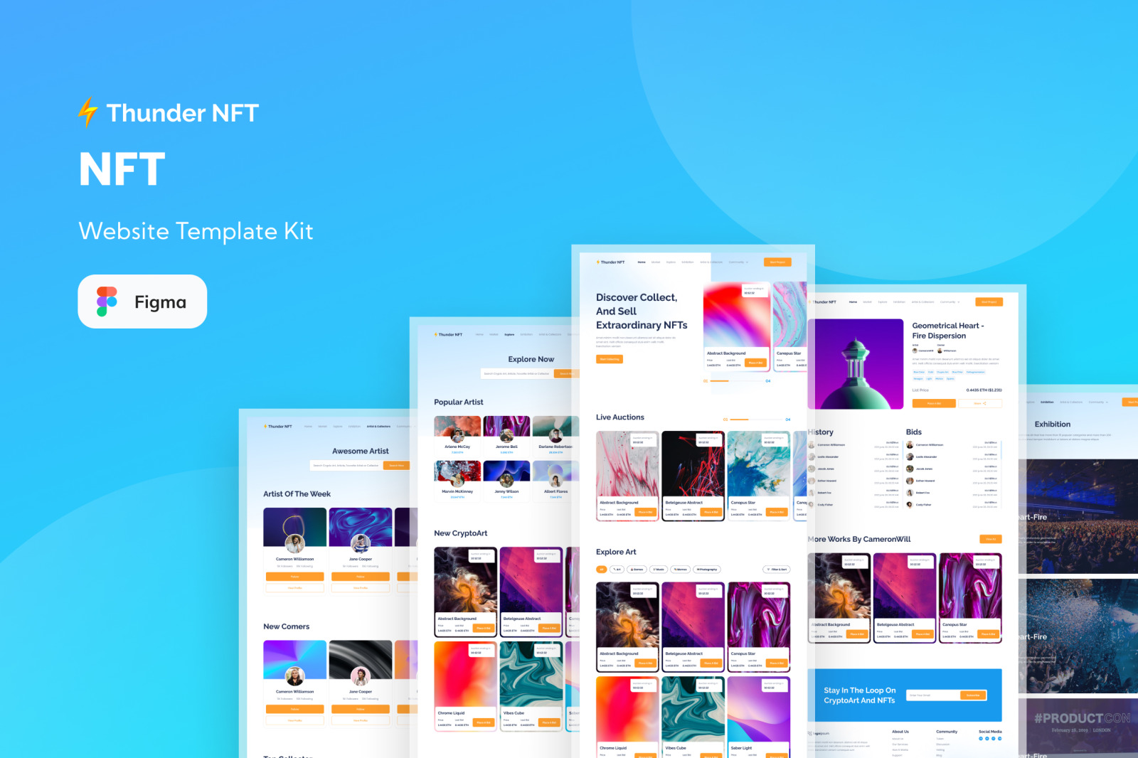 Thunder NFT - Website Template