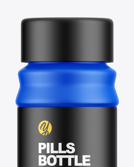Matte Pills Bottle Mockup