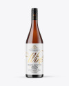 Amber Glass White Wine Bottle Mockup