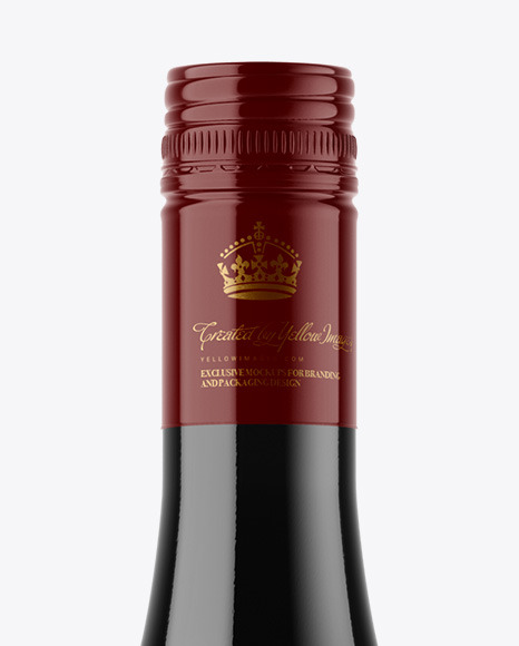 Dark Glass Wine Bottle Mockup Dark Glass Wine Bottle Mockup