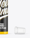 Glossy Spray Bottle Mockup