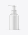 Frosted Liquid Soap Cosmetic Bottle with Pump Mockup