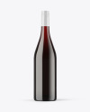 Antique Green Glass Red Wine Bottle Mockup