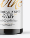 Antique Green Glass Red Wine Bottle Mockup Antique Green Glass Red Wine Bottle Mockup