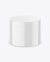 Glossy Cosmetic Jar Mockup