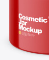 Glossy Cosmetic Jar Mockup