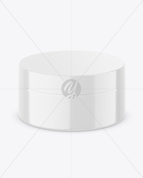 Glossy Cosmetic Jar Mockup