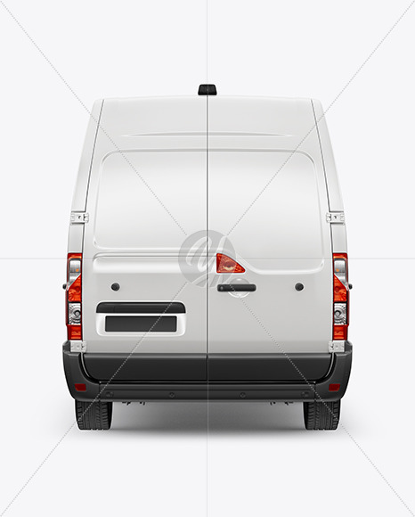 Panel Van Mockup - Back View