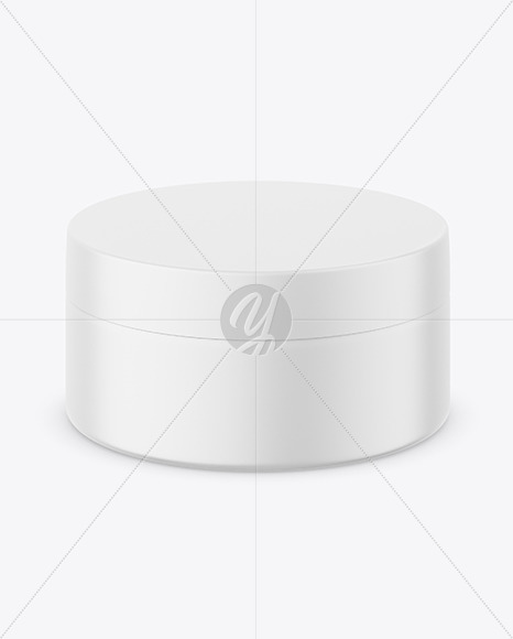 Matte Cosmetic Jar Mockup