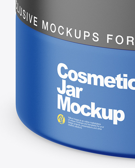 Matte Cosmetic Jar Mockup Matte Cosmetic Jar Mockup
