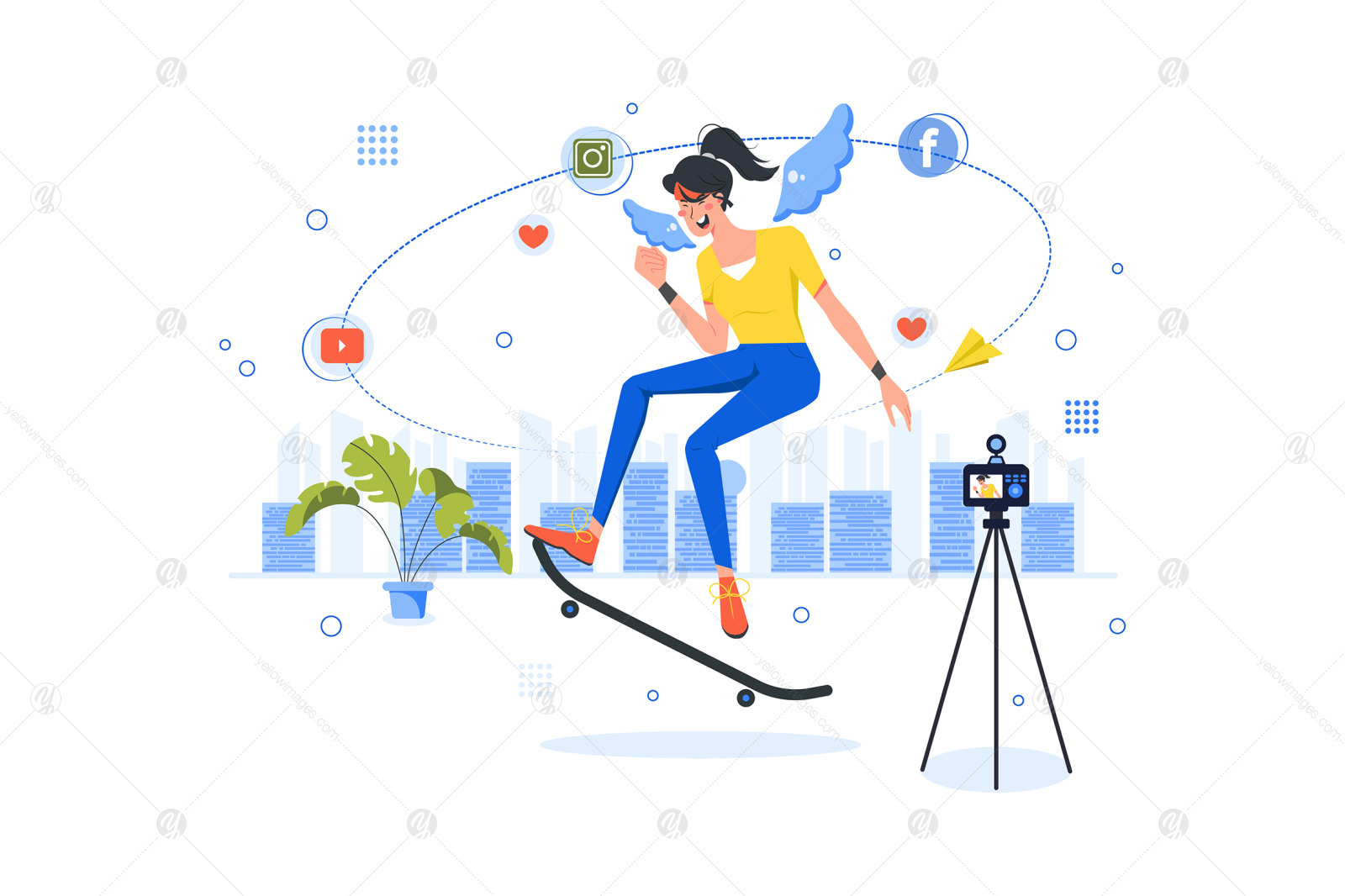 M353_Social Influencer Illustrations