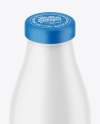 Matte Plastic Milk Bottle Mockup